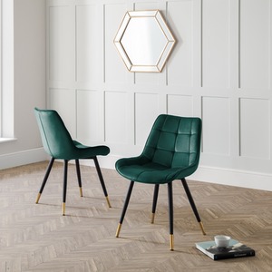 Set Of 2 Hadid Dining Chairs - Green