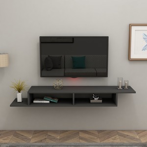 Floating TV Unit TV Stand with Shelves Eldon