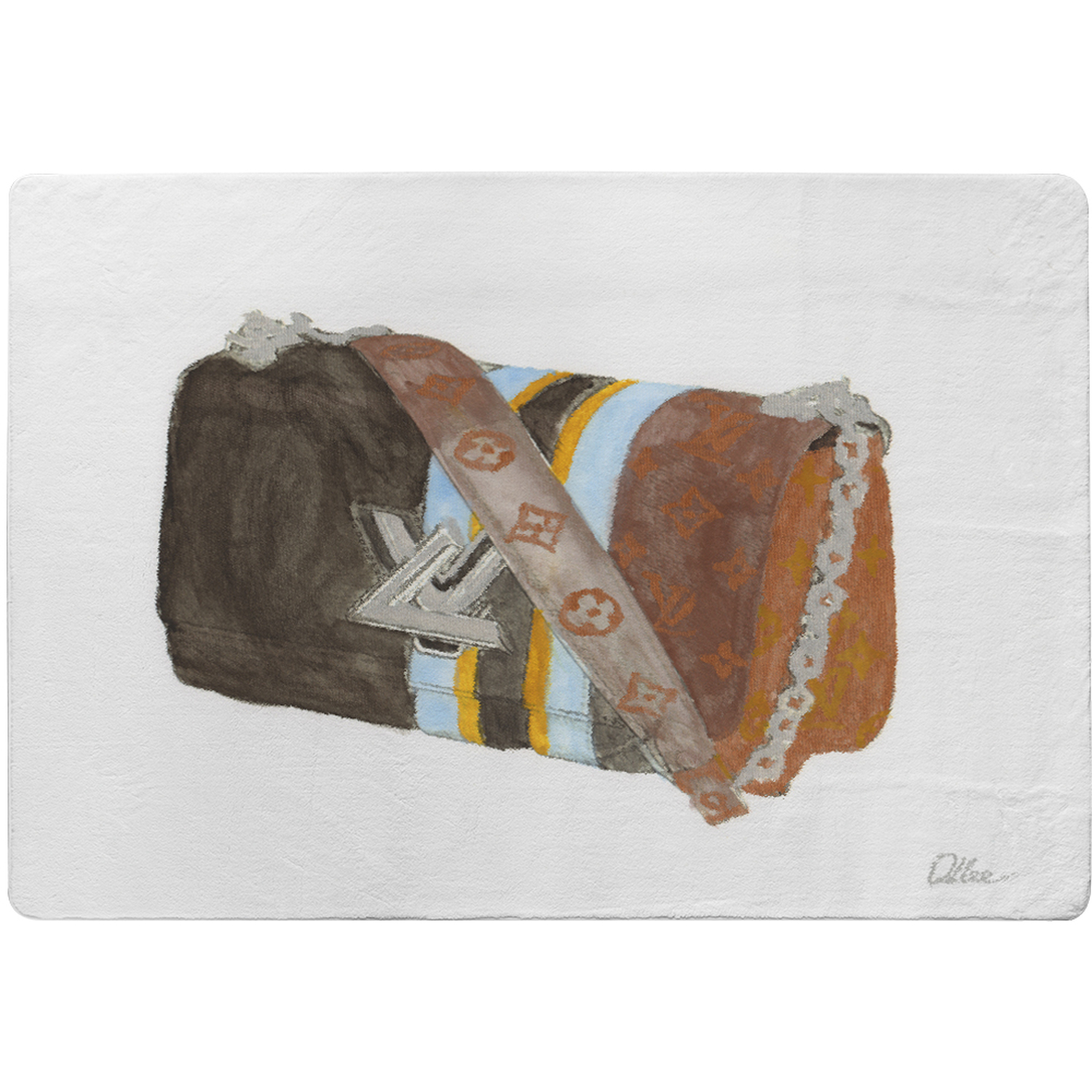 Stylish Bag Rug - Brown / 150cm thumbnail