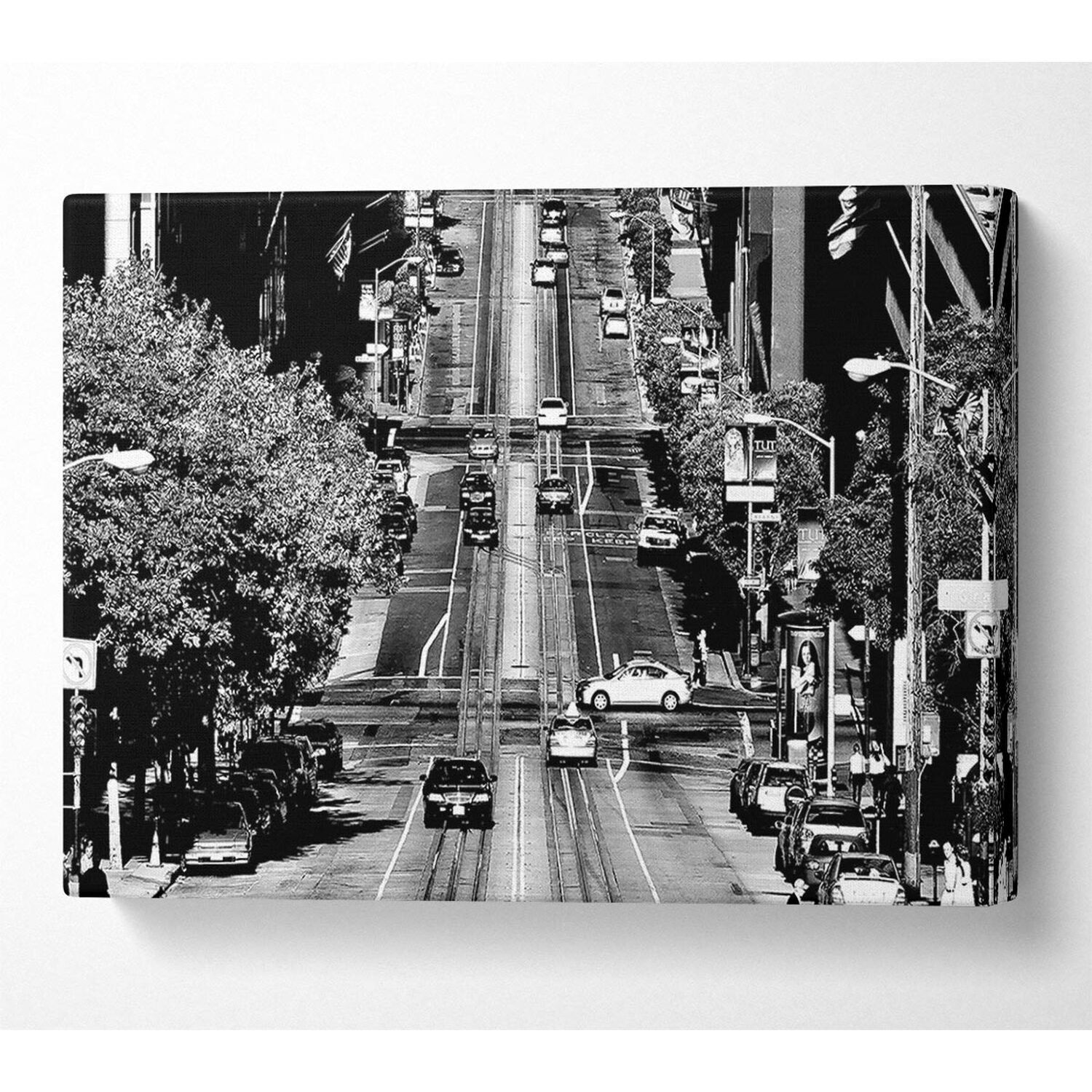 Wallart-Direct - California Streets Canvas Print Wall Art - Yellow / 101.6cm thumbnail