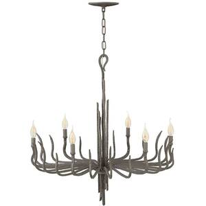 Spyre 6 Light Chandelier Bronze Finish, E14