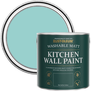 Rust-Oleum  Kitchen Wall Paint Matt  - Teal 2.5L
