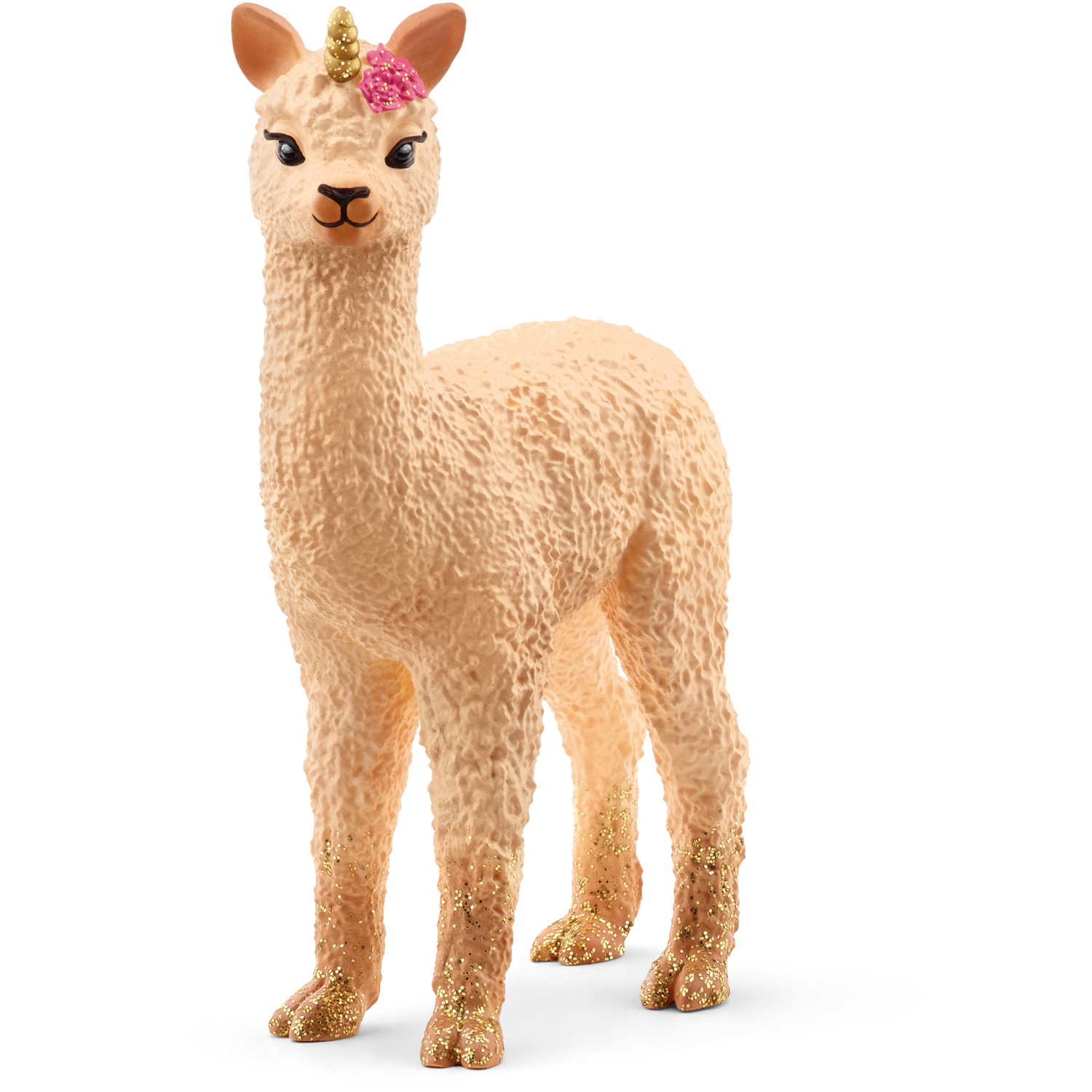 SCHLEICH Bayala Llama Unicorn Foal Toy Figure - 70761 - Tan