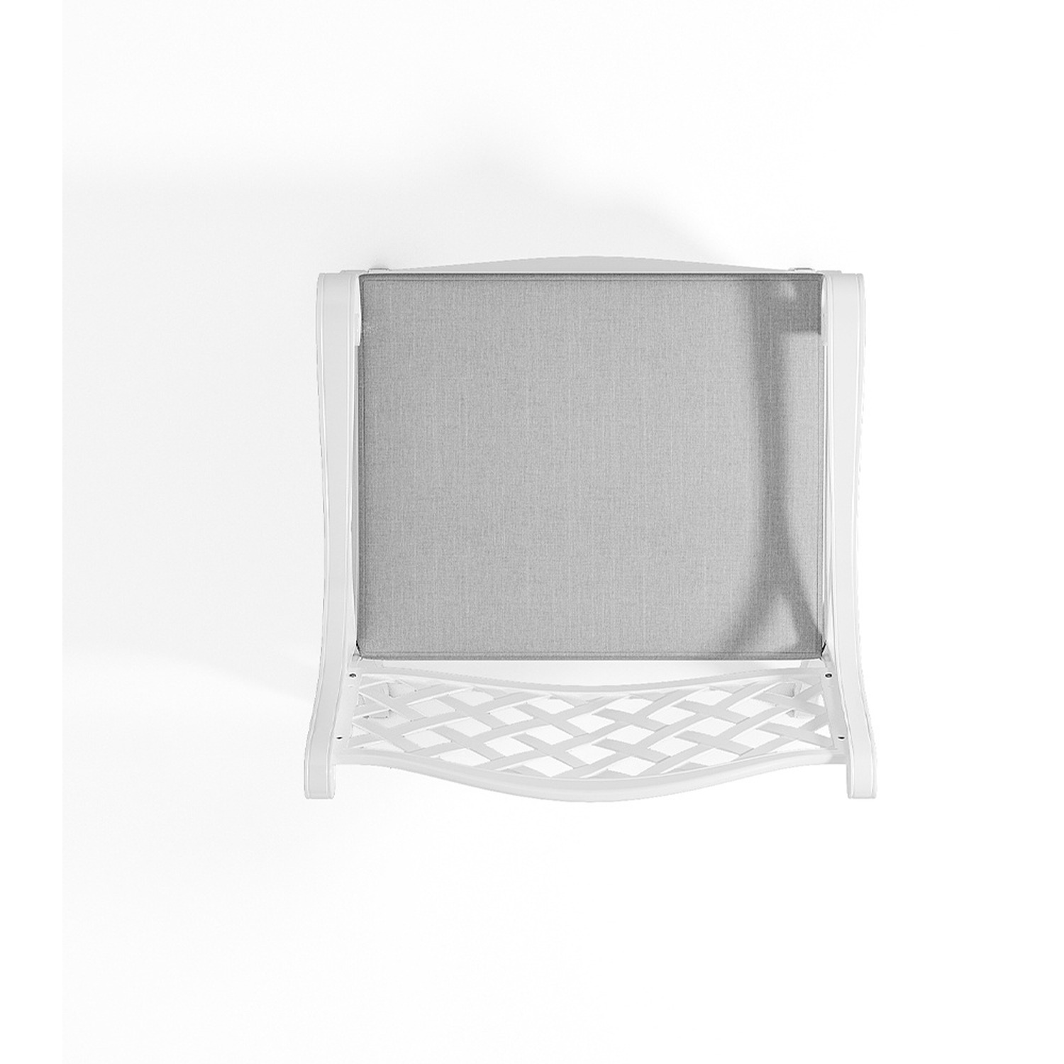 Set Of Two Garden Chairs With Mesh Backrests And Cushions - Beige