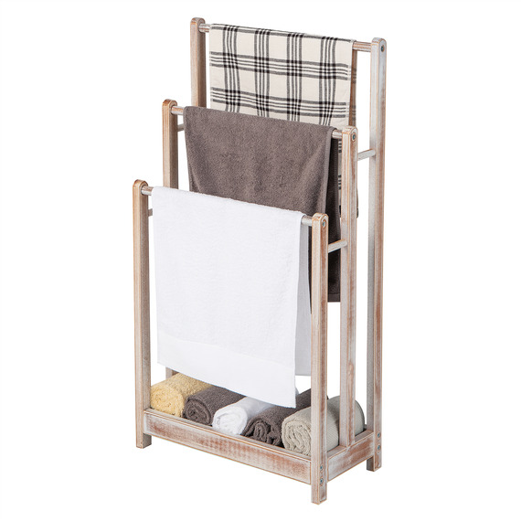 Costway 3-tier Towel Drying Stand Towel Rack-White