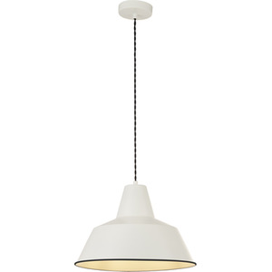 Cream Metal Diner Pendant