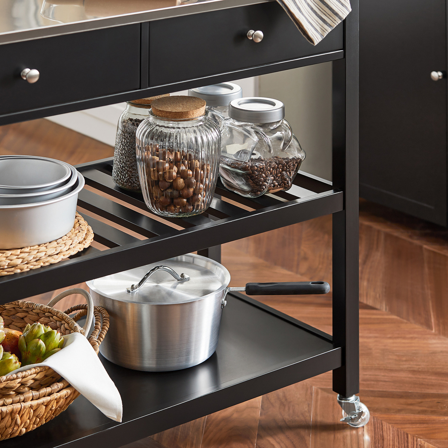 Stainless Steel Worktop Trolley