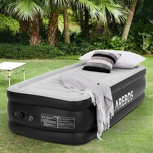 Air Mattress Self-Inflating Guest Bed Mattress Airbed with Pump Single