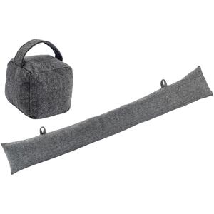 Herringbone Door Stop  Draught Excluder Set