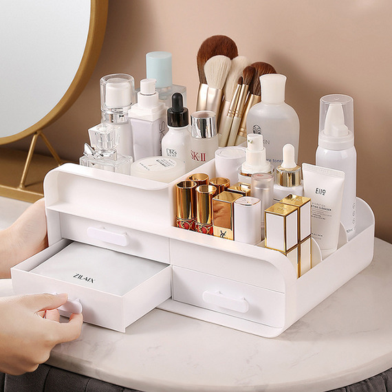 Versatile Makeup Organiser Box with Drawers