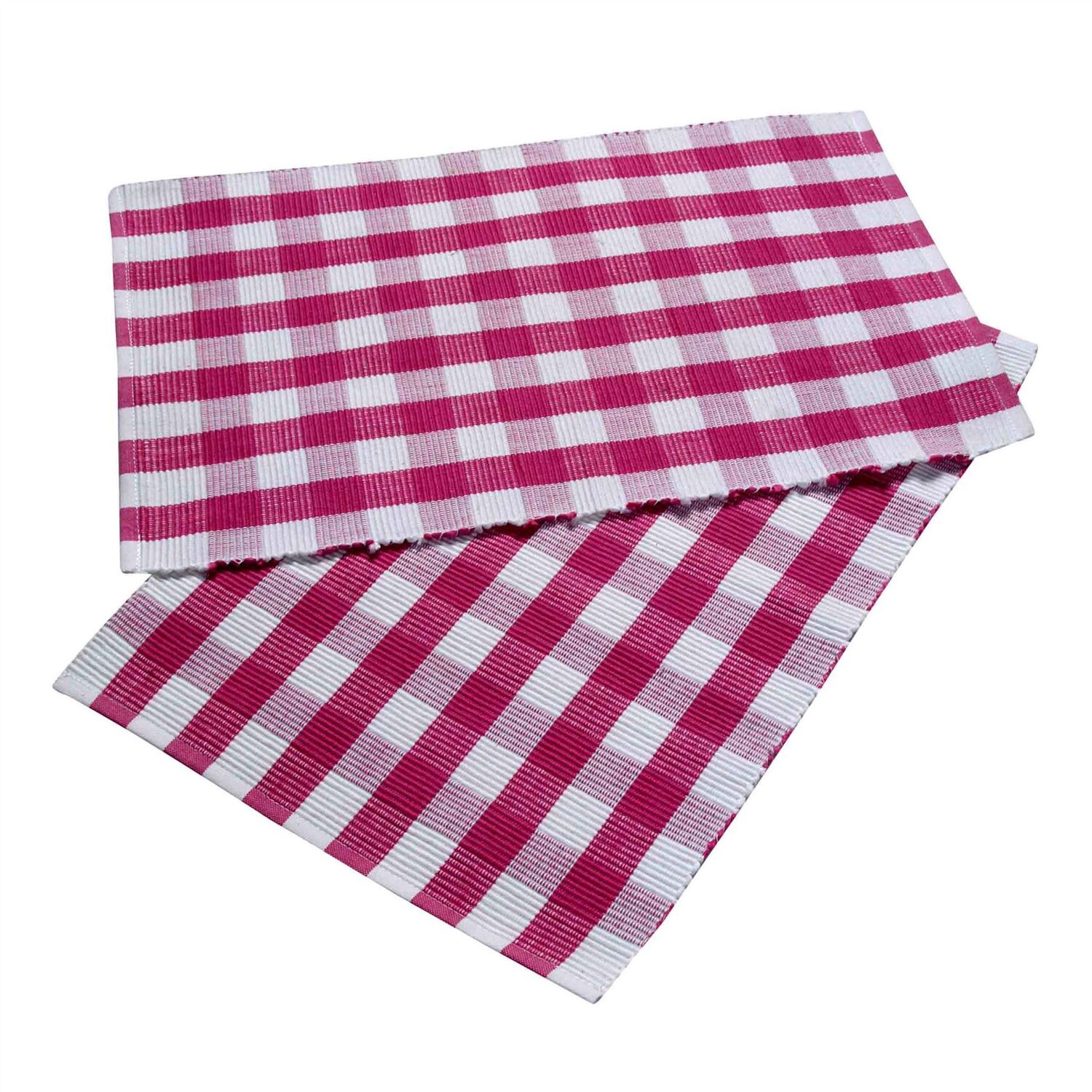Image of Cotton Block Check Pack of 2&hellip;