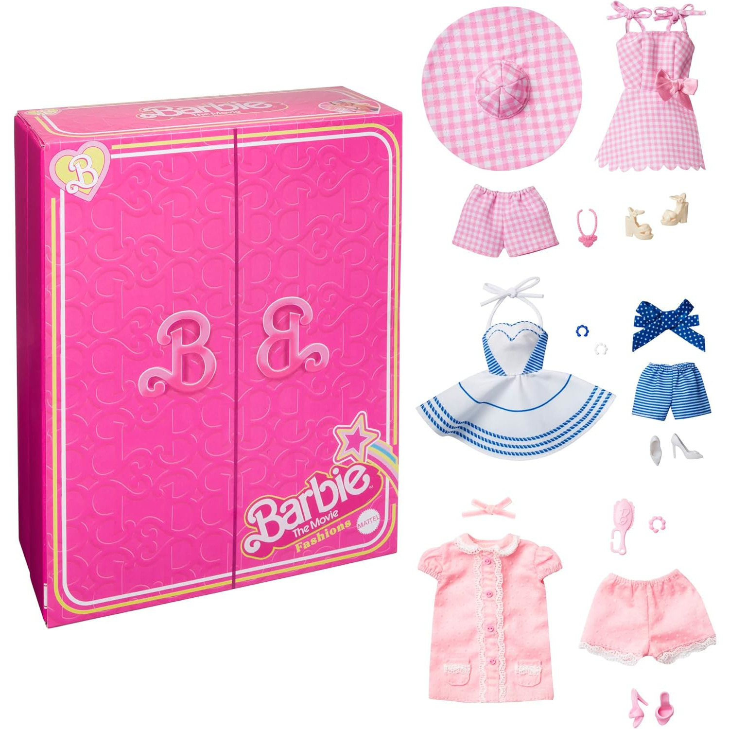 Image of Barbie The Movie Accessory Set for Barbie Dolls Fashion Pack - Pink