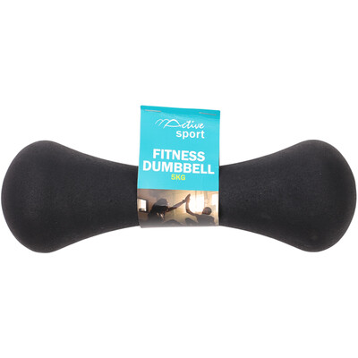 Black 5kg Active Sport Fitness Dumbbell 