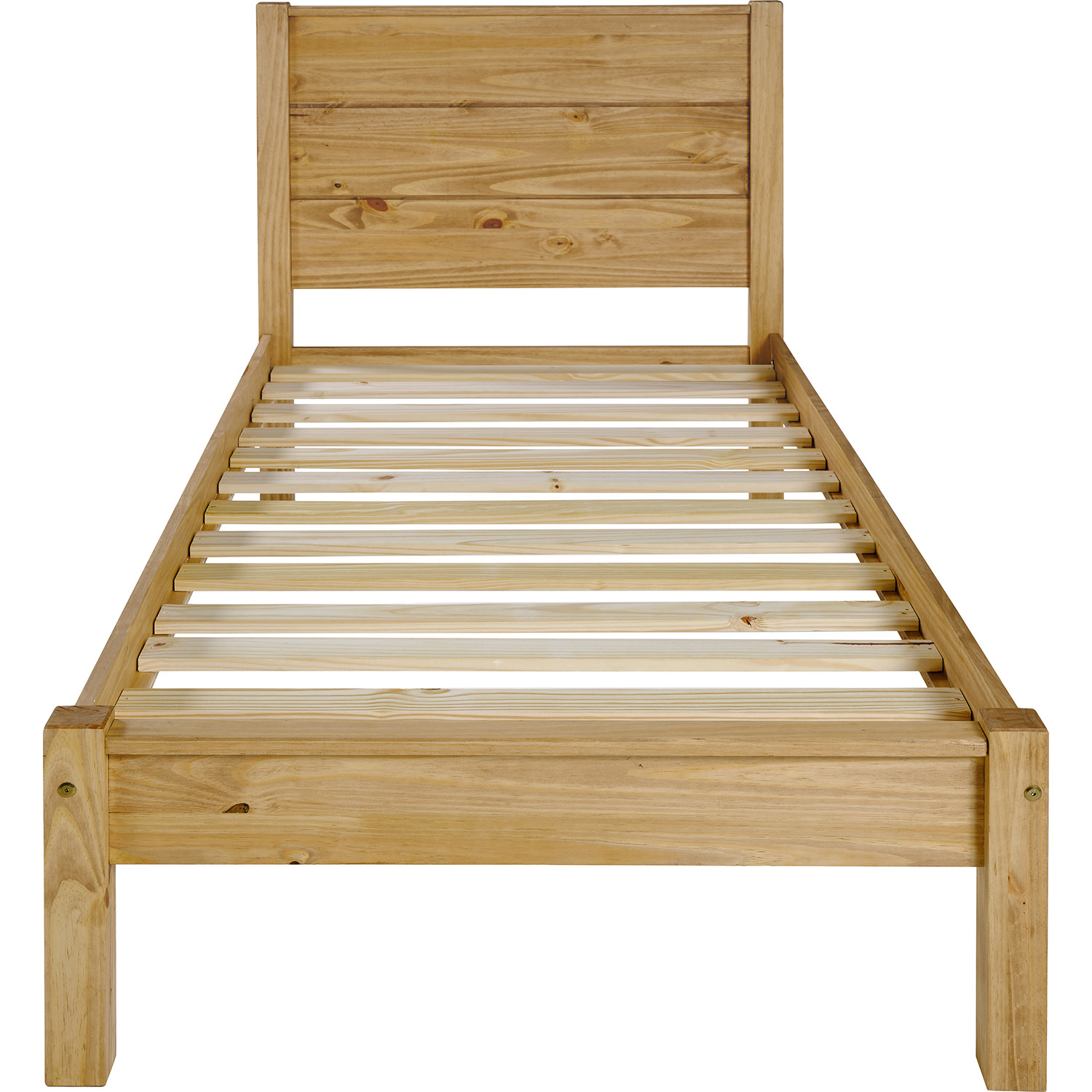 Barton 3 Single Bed - Waxed Pine