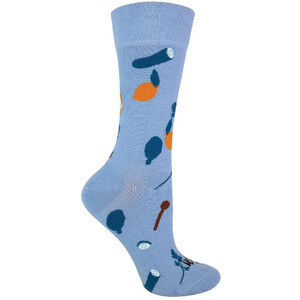 Soft Cotton Novelty Blue Vegetable Vegan Socks