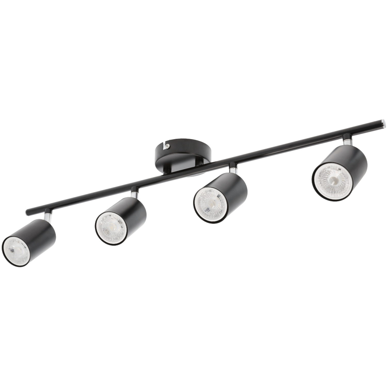 CGC JACK Black GU10 Adjustable Ceiling Spot Light - Black / 65cm / 16.5cm