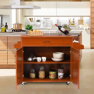 Kitchen Storage Trolley Rolling Kitchen Island