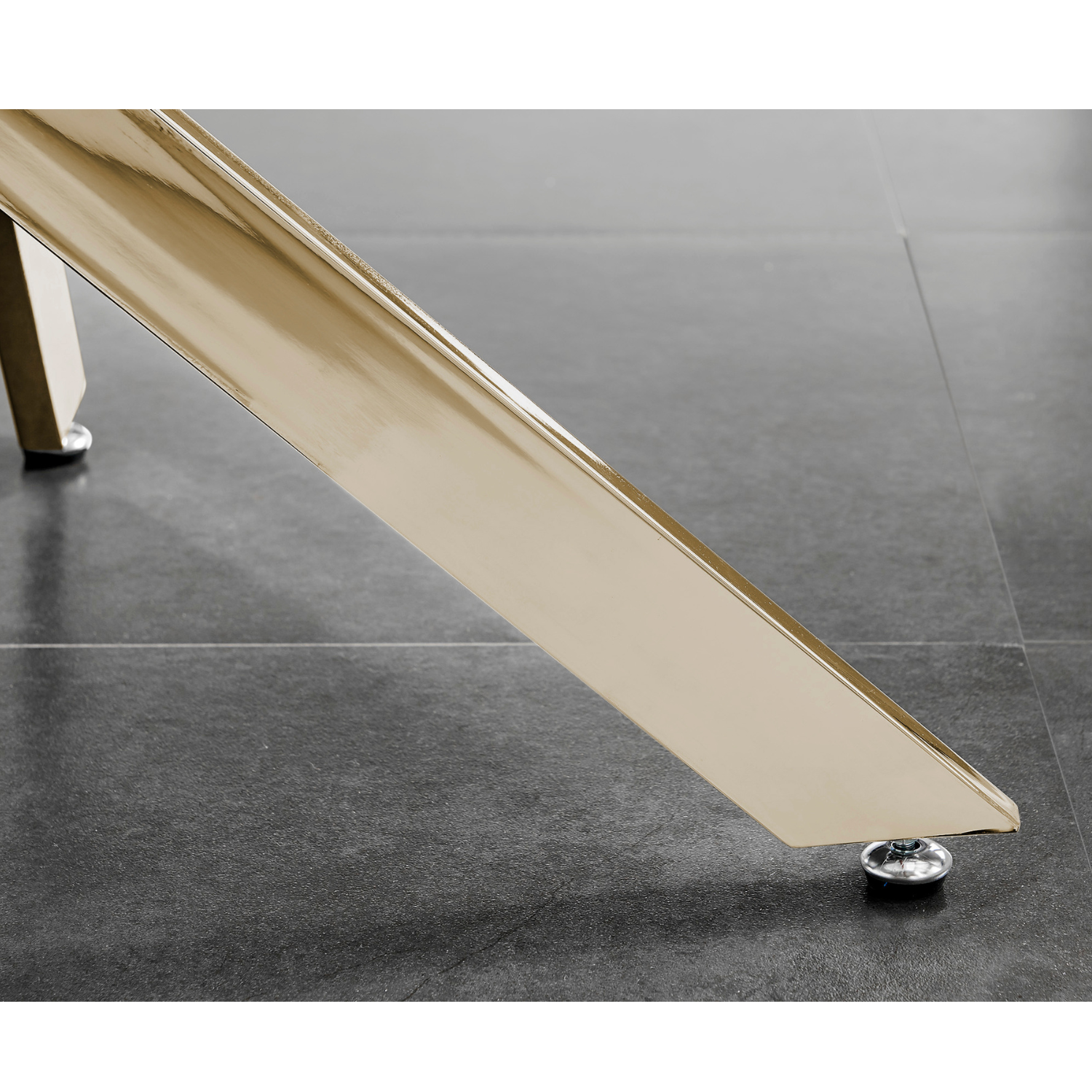 Novara 100cm Gold Round Dining Table And 4 Milan Black Leg Chairs - Cappuccino
