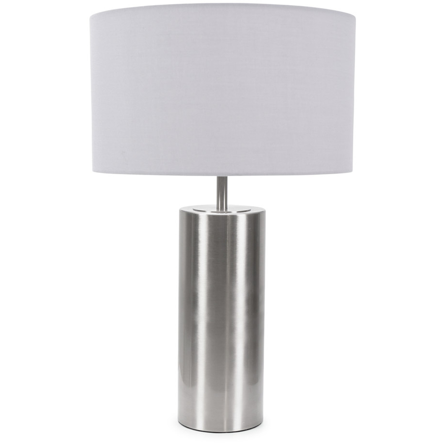 Image of Lexy Fabric Drum Shade with Chrome&hellip;