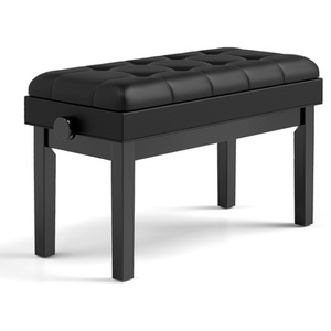 Leather Piano Bench Height Adjustable Keyboard Duet Seat