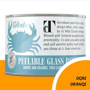 Thorndown Ogre Orange Peelable Glass Paint