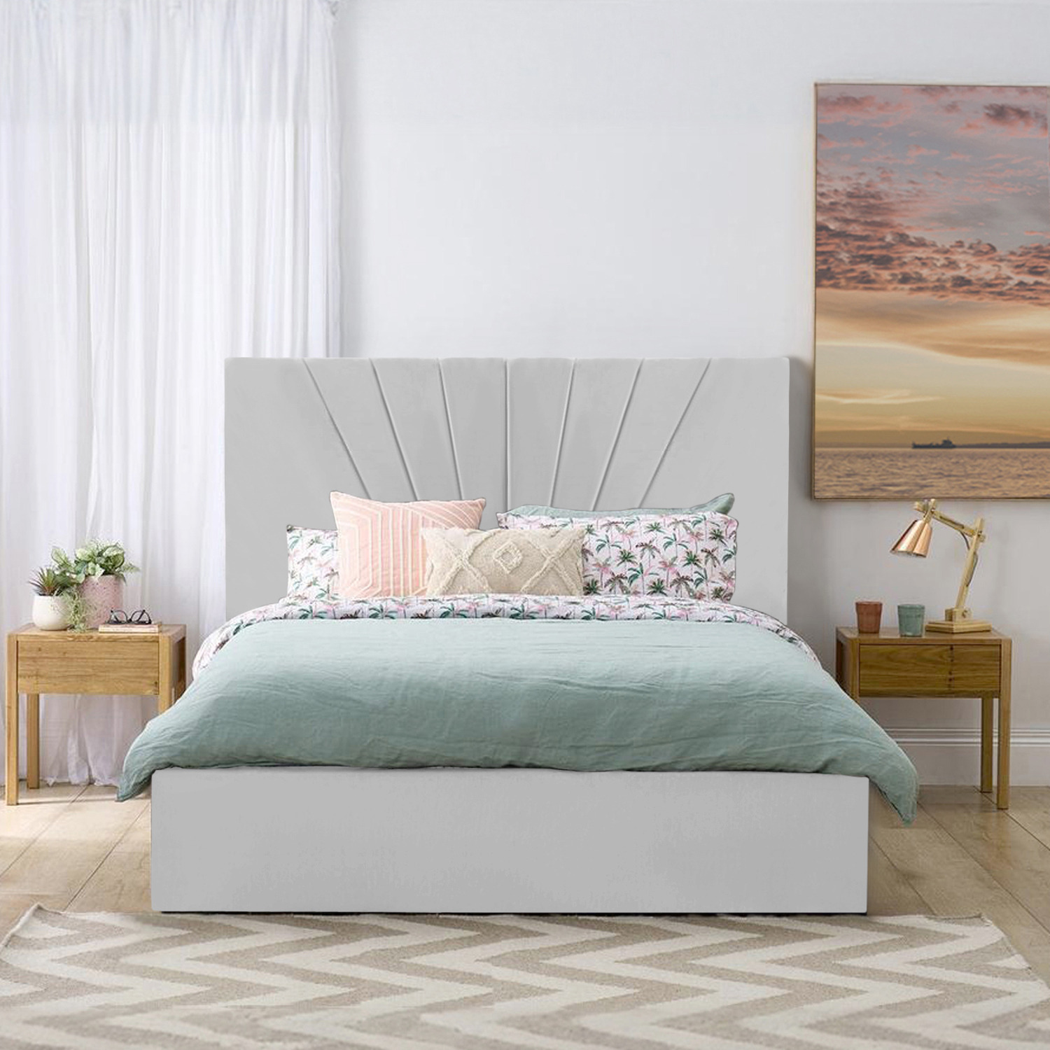 Flora Bed Frame - Silver King
