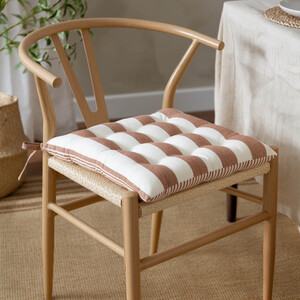 Hayle Striped Cotton Twin Pack Seat Pads