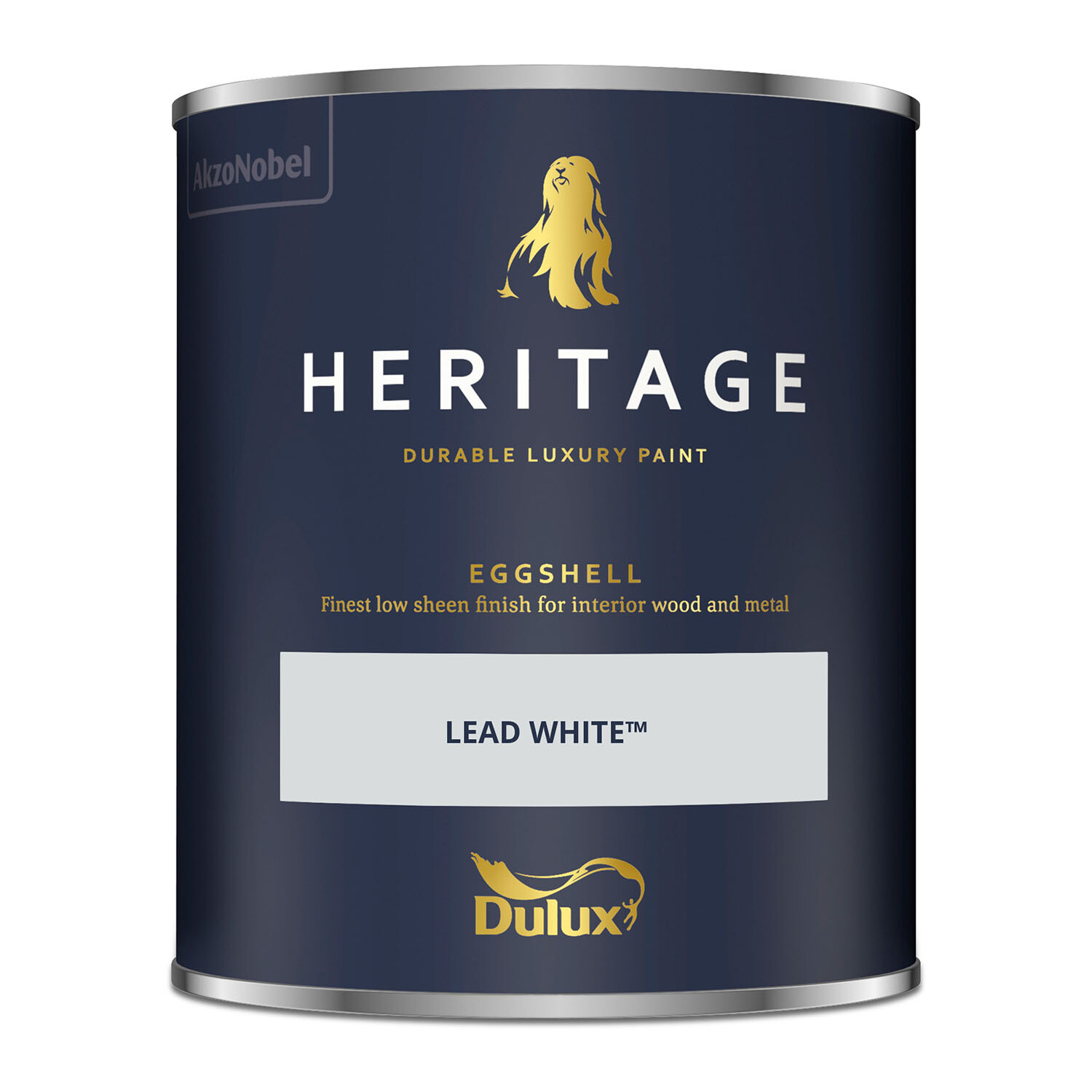 Dulux Heritage Eggshell Wood and Metal Paint - Lead White