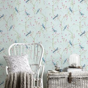 Superfresco Easy Songbird Butterfly and Tree Wallpaper