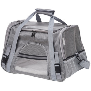 Oxford Fabric Pet Carrier with Plush Cushion