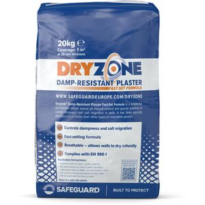 Dryzone Fast Set Renovation Plaster 20kg - 5 Pack