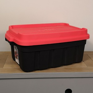 37L Tuff Stackable Storage Box with Lid and Carry Handles