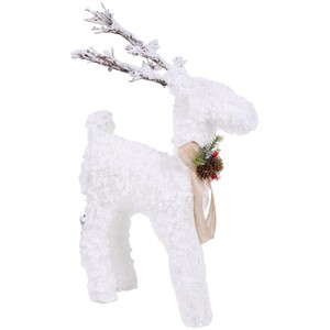 LED Scandi Tinsel Reindeer Standing Decoration