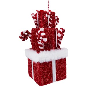 Candy Cane Present Wall Decoration