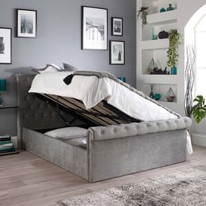 Aspire Chesterfield Ottoman Bed Grey