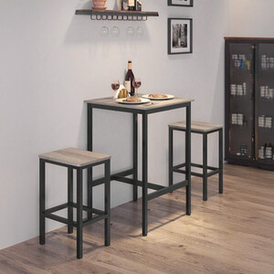 VASAGLE High Square Bar Table