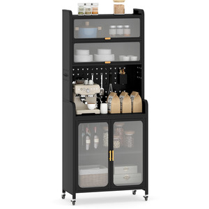 Kitchen Pantry Storage Cabinet Coffee Bar
