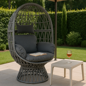 Swivel Seat Rattan Chair