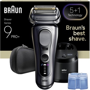 Braun Series 9 PRO 9667CC Electric Shaver, SmartCare Center - Silver