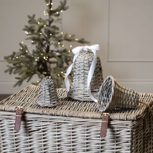 Rustic Wicker Bell Ornament