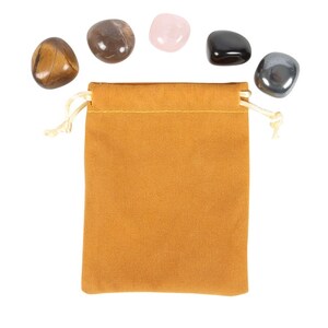Capricorn Crystal Tumblestone Set For Balance And Strength