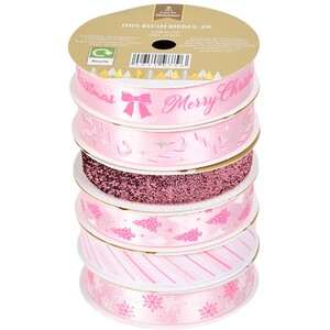 Festive Thin Blush Ribbon