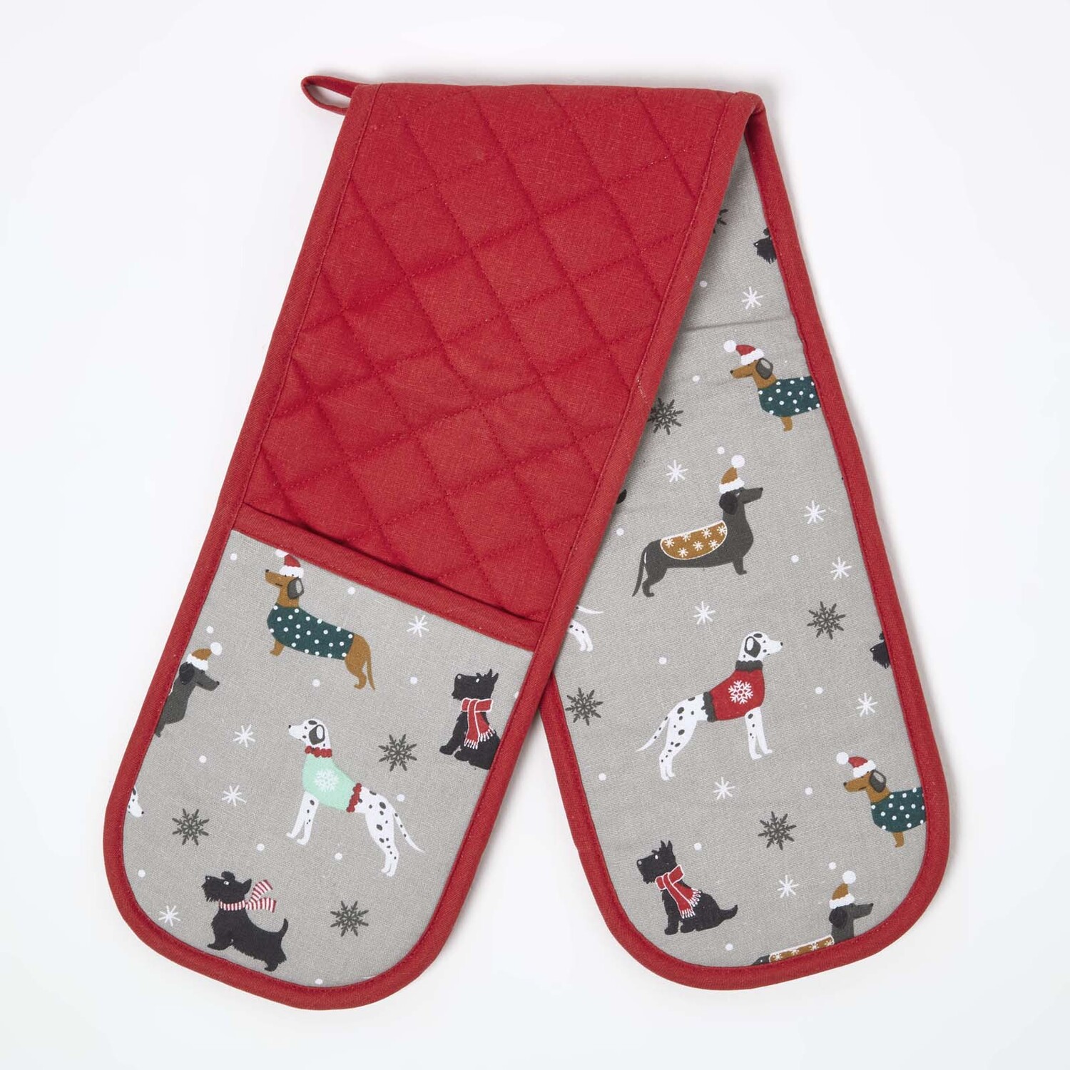 Image of Dog Christmas Double Oven Glove -&hellip;