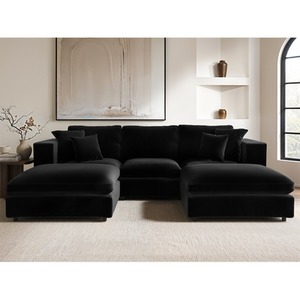 Asher U Shape Bundle Black Velvet