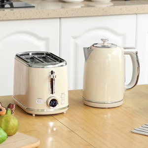 HOMCOM 1.7L 3000W Rapid Boil Kettle and Toaster Set 800-286V70CW