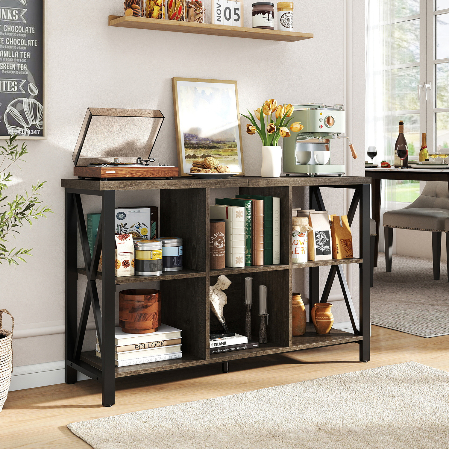 6-cube Storage Organizer - Grey