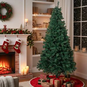Realistic PVC Christmas Tree with Full Green Branches