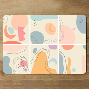 Various shapes and doodle objects Designer Placemat Set