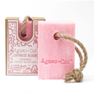 Agnes  Cat Japanese Bloom Soap On A Rope