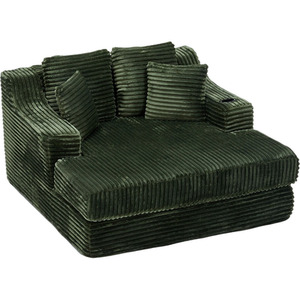 Corduroy Chaise Longue Sofa Bed